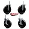 Service Caster 6 Inch Phenolic Wheel Swivel 34 Inch Threaded Stem Caster Set 2 Brakes SCC SCC-TS20S615-PHS-34212-2-TLB-2 - alternate 3